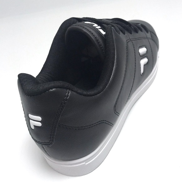 Men's Fila Charleston Black | White Low Top Sneakers NWT - Picture 4 of 5